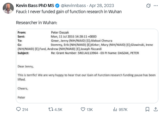 Tweet screenshot — Apr 28, 2023