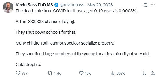 Tweet screenshot -- Jul 29, 2023