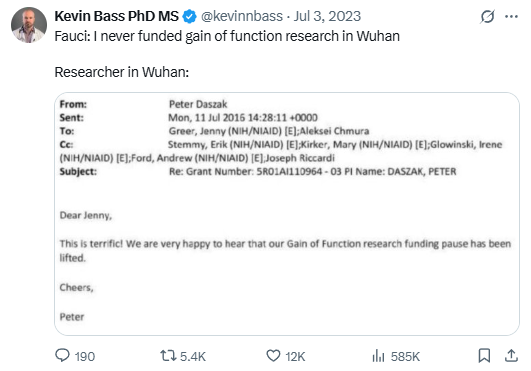 Tweet screenshot -- Jul 3, 2023